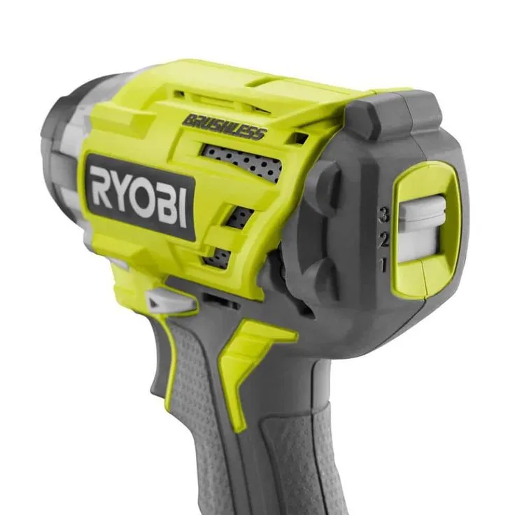 RYOBI 18-Volt ONE+ Cordless Brushless 3-Speed 1/4 in. Hex Impact Driver with Belt Clip with 2.0 Ah Battery and Charger Kit, photo 5 of 8