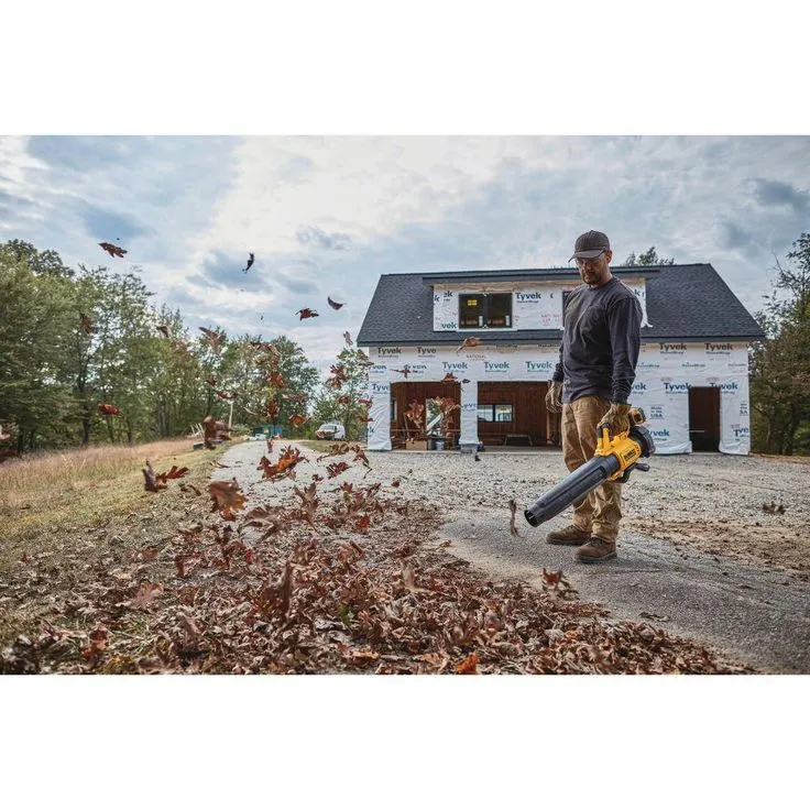 DEWALT 125 MPH 450 CFM 20V MAX Cordless Brushless Blower w/(1) 5.0Ah Battery & Charger w/ Bonus 12in 20V Chainsaw (Tool Only), photo 10 of 11