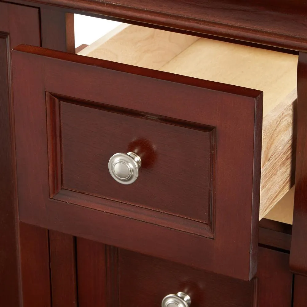 Naples 36 in. W Bath Vanity Cabinet Only in Tobacco with Right Hand Drawers, photo 8 of 33