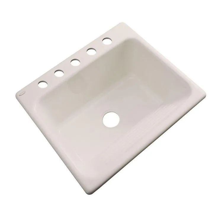 Kensington Drop-In Acrylic 25 in. 5-Hole Single Bowl Utility Sink in Black, photo 2 of 11