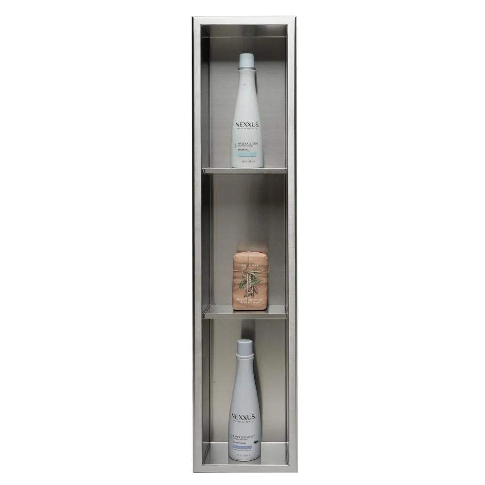 36 in. x 8 in. x 4 in. Niche in Brushed Stainless Steel, photo 6 of 6