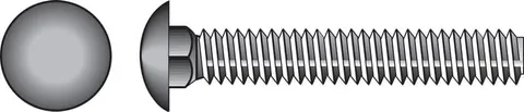 Stainless Steel Carriage Bolts, 5/16 × 3-1/2 in (25-Pack)