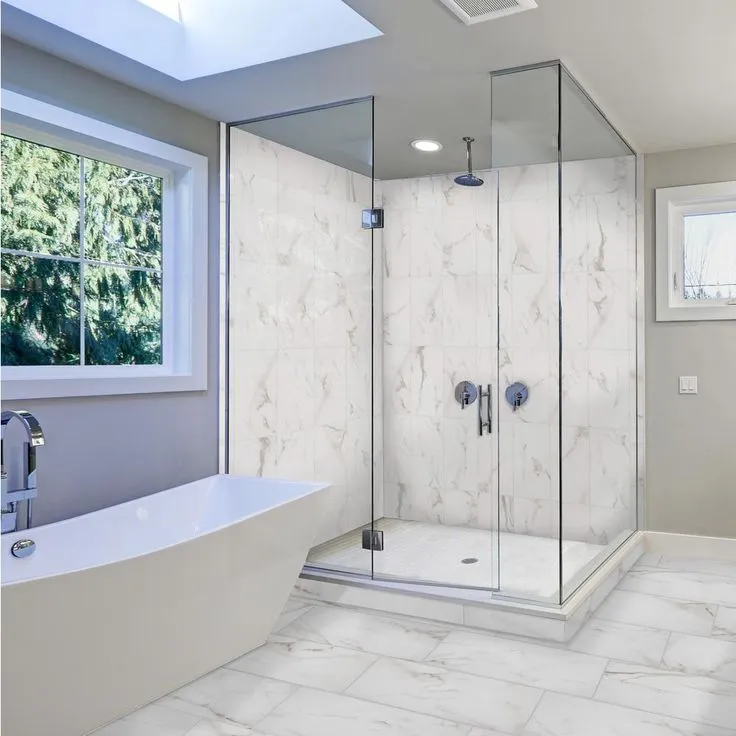 Florida Tile Home Collection Michelangelo Calacatta Rectified 12 in. x 24 in. Porcelain Floor and Wall Tile (13.3 sq. ft. /case), photo 4 of 6