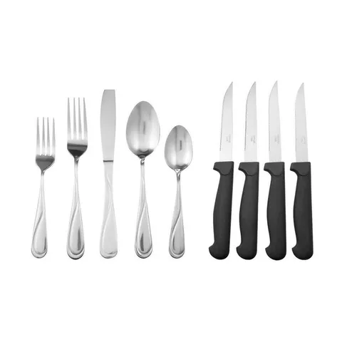 Trillium Plus 24-Piece Stainless Steel Flatware Set (Service for 4)