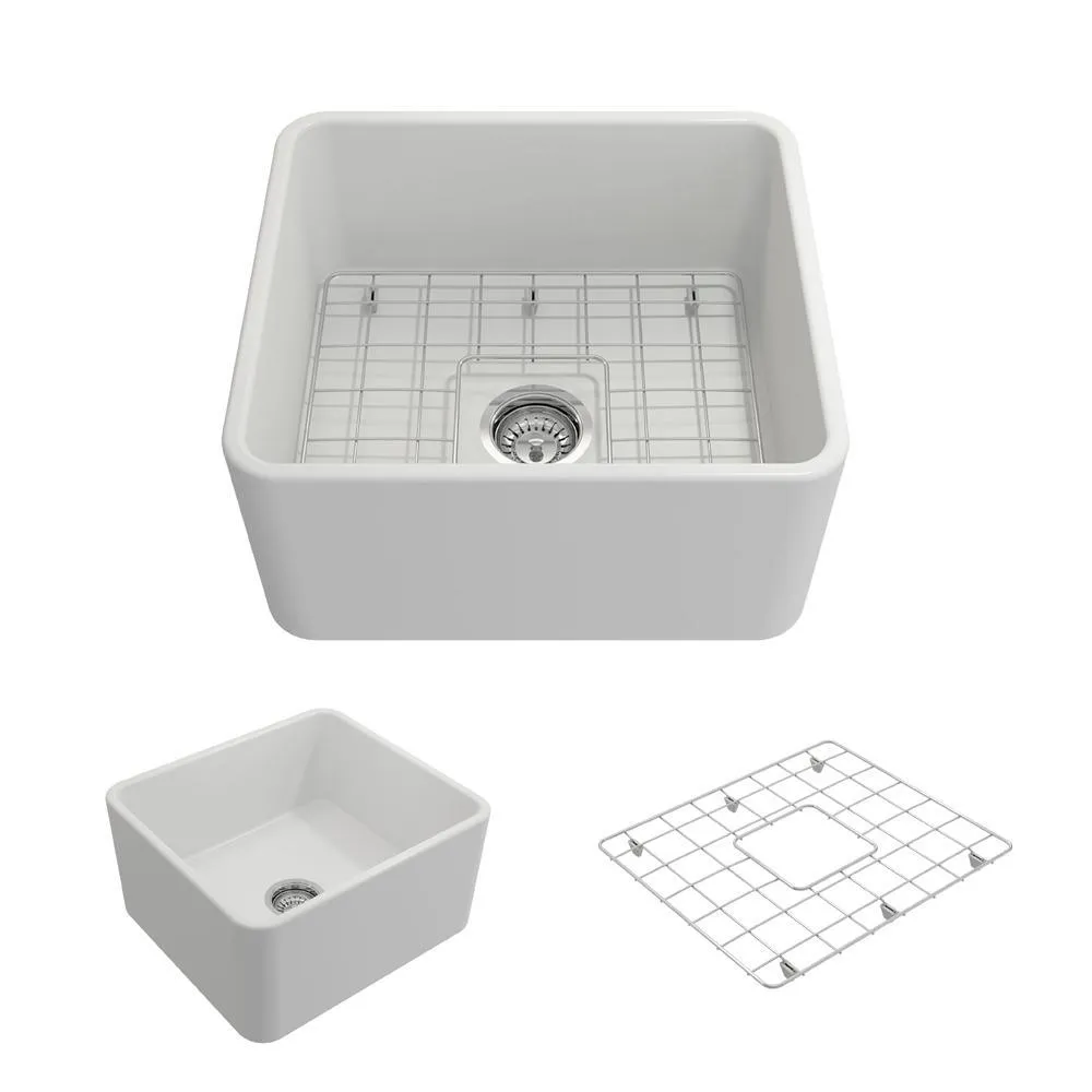 Classico Farmhouse Apron Front Fireclay 30 in. Single Bowl Kitchen Sink with Bottom Grid and Strainer in White, photo 27 of 33
