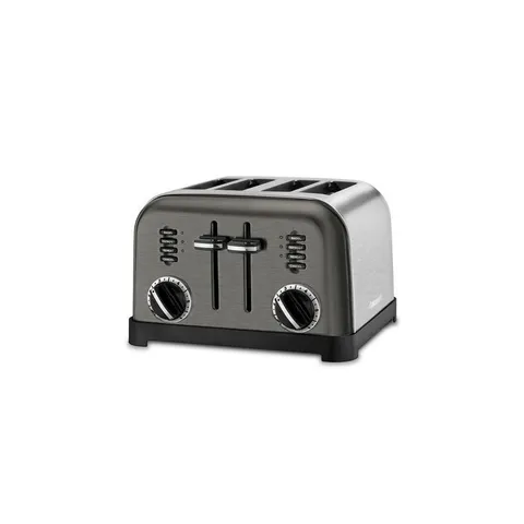 Classic Series 4-Slice Black Stainless Steel Toaster