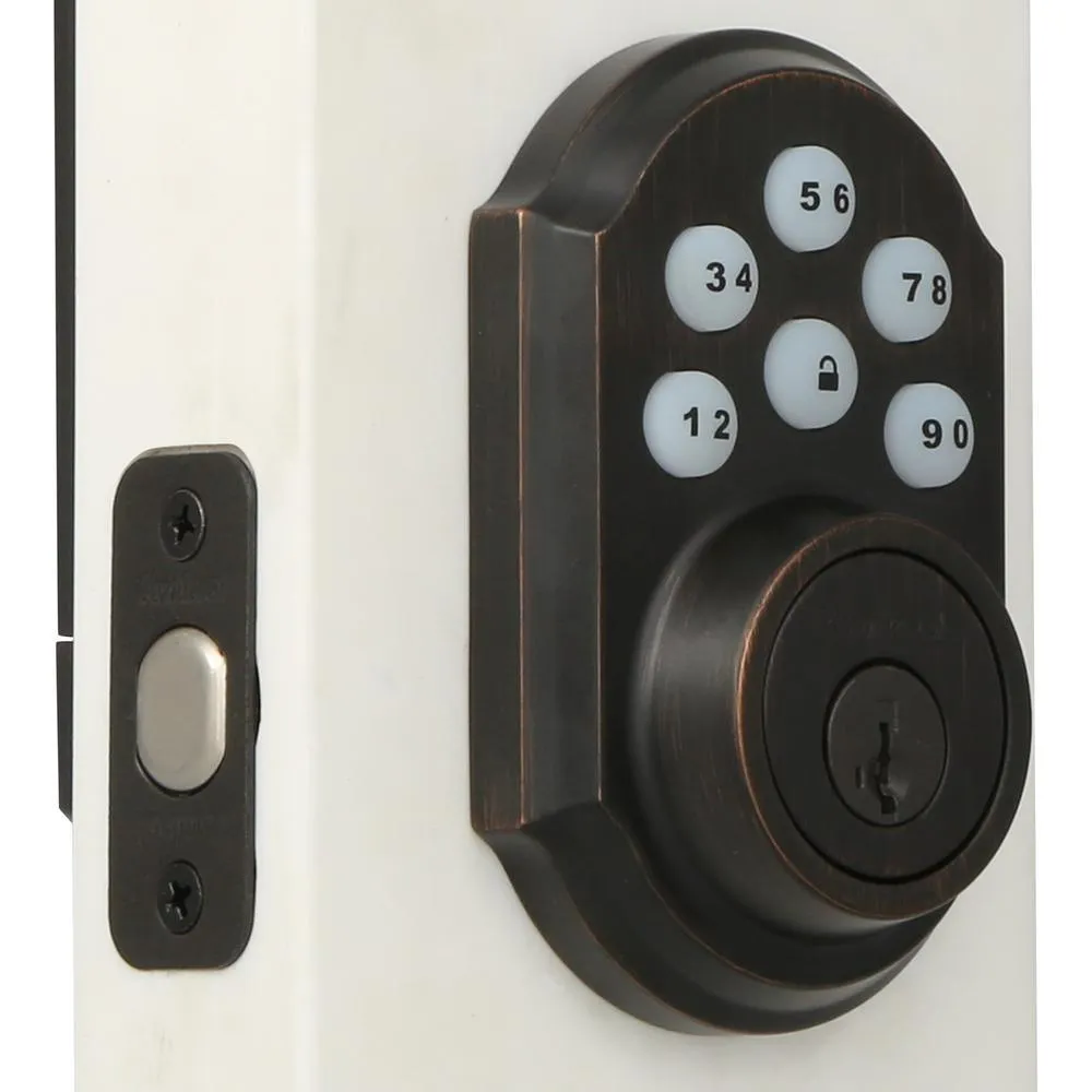 Kwikset Z-Wave SmartCode 910 Venetian Bronze Single Cylinder Electronic Deadbolt Featuring SmartKey Security, photo 5 of 13