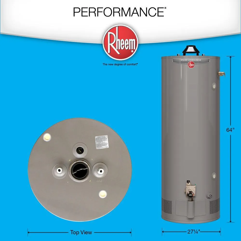 Performance 98 Gal. Tall 6 Year 76,000 BTU Natural Gas Tank Water Heater, photo 2 of 9