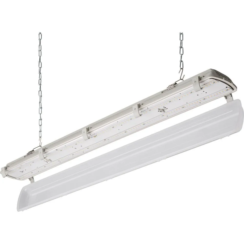 Contractor Select XVML 4 ft. 33-Watt Integrated LED 3500 Lumens 4000K Gray Vapor Tight Light Fixture, photo 2 of 6