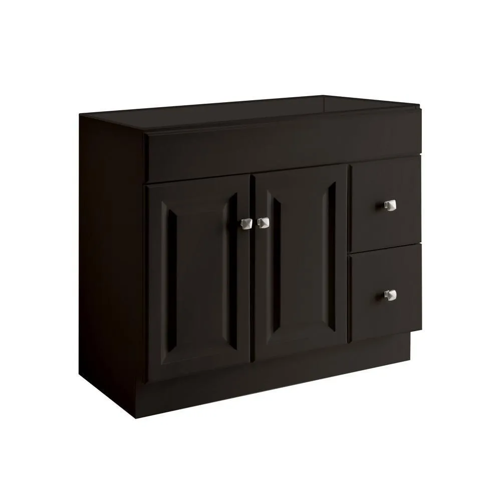 Wyndham 48 in. W x 21 in. H Bathroom Vanity Cabinet Only in White Semi-Gloss, photo 17 of 34