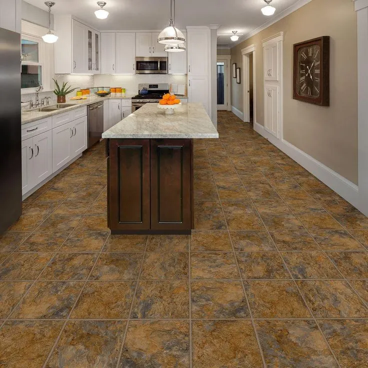 TrafficMASTER Ashlar 12 in. W x 36 in. L Luxury Vinyl Tile Flooring (24 sq. ft. / case), photo 6 of 7