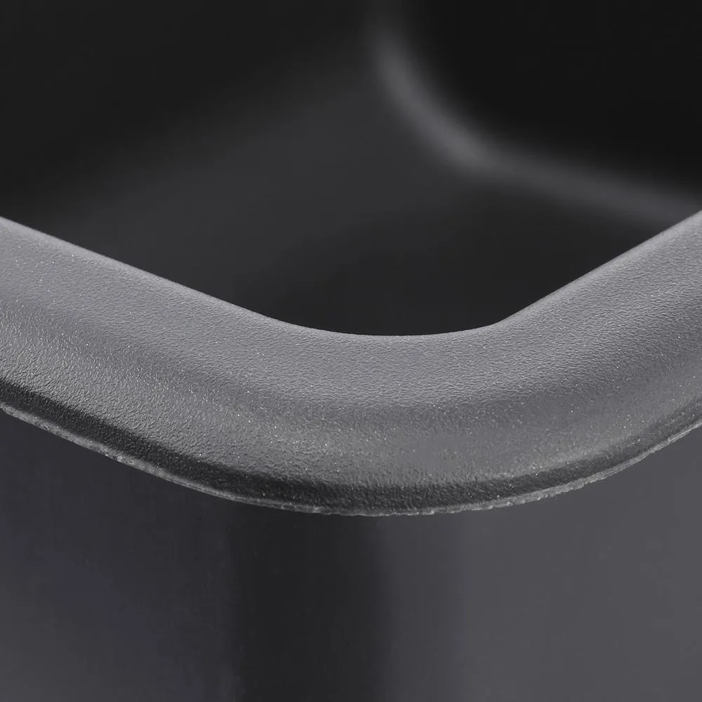 Kennon Dual Mount Neoroc Granite Composite 33 in. 1-Hole Double Bowl Kitchen Sink in Matte Black, photo 10 of 11