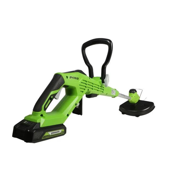 Greenworks 24-Volt 11 in. TORQDRIVE String Trimmer, 2Ah USB Battery and Charger Included ST24B214, photo 4 of 10