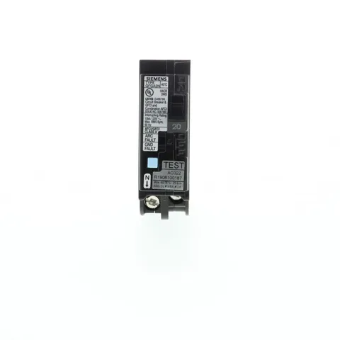 20 Amp 1-Pole Dual Function (CAFCI/GFCI) Plug-On Neutral Circuit Breaker