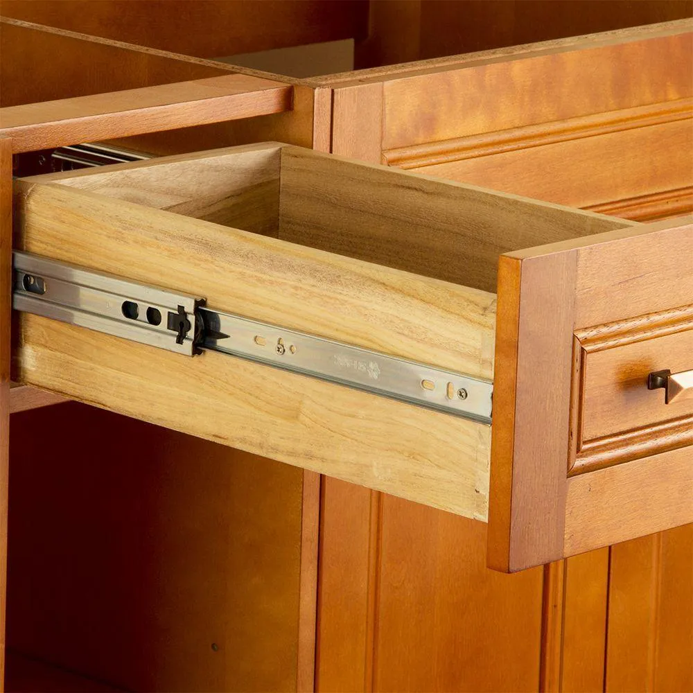Exhibit 48 in. W Bath Vanity Cabinet Only in Rich Cinnamon, photo 7 of 12