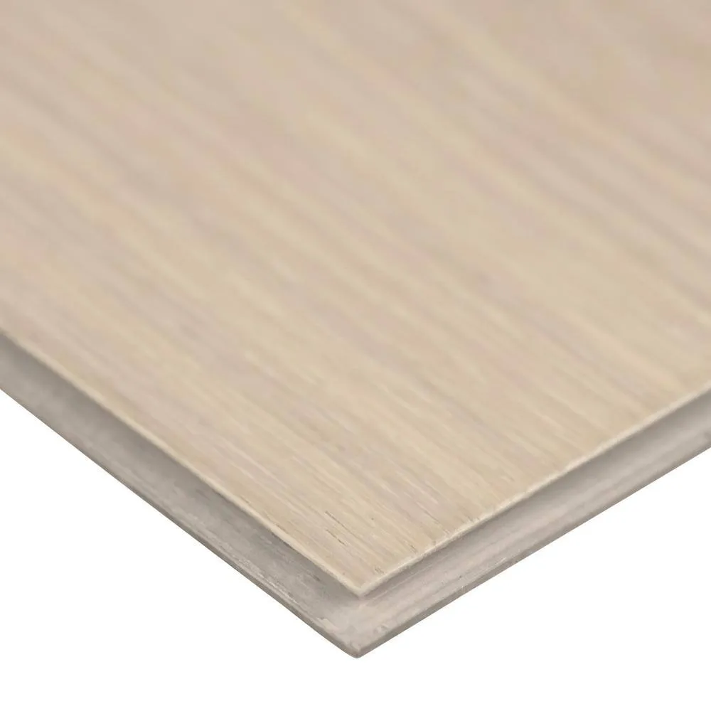 A&A Surfaces Woodridge Beach Buff Oak 0.28 in. x 6.5 in. Waterproof Wire Brushed Engineered Hardwood Flooring (1040.16 sq.ft./pallet), photo 7 of 10