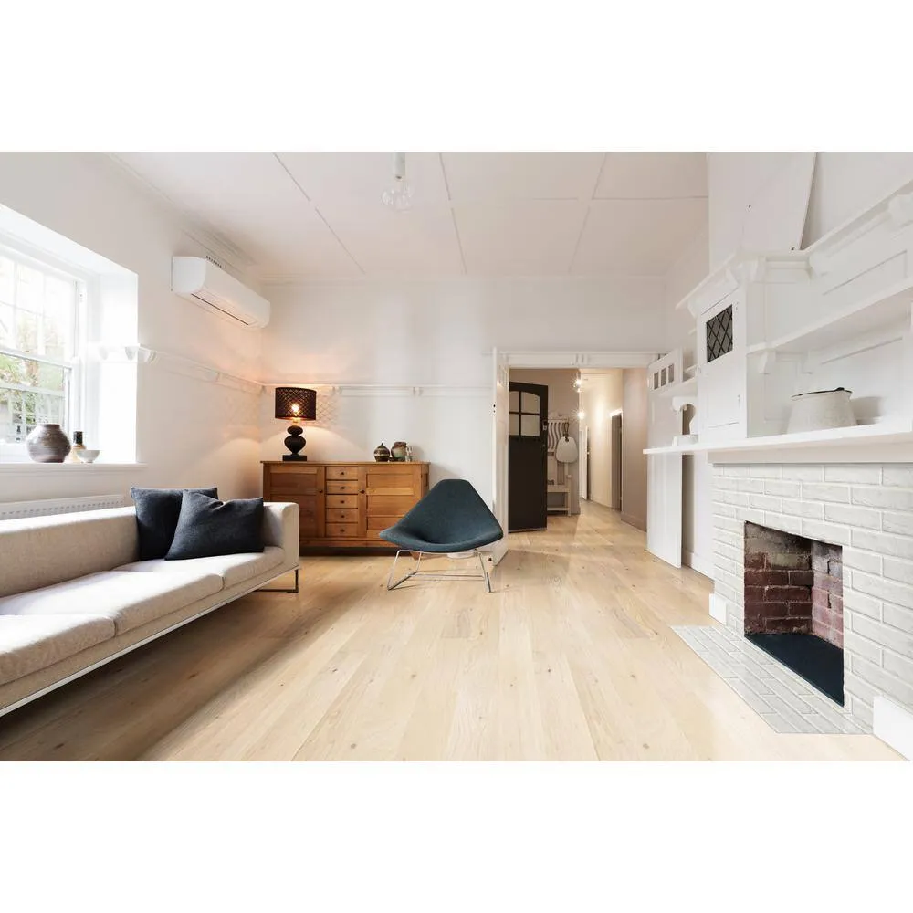 A&A Surfaces Woodridge Beach Buff Oak 0.28 in. x 6.5 in. Waterproof Wire Brushed Engineered Hardwood Flooring (1040.16 sq.ft./pallet), photo 2 of 10