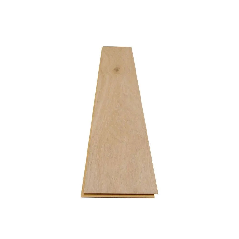 Pergo Defense+ Beachwood Park Oak 3/8 in. T x 7.5 in. W Click Lock W Brushed Engineered Hardwood Flooring (24.5 sq.ft./case), photo 8 of 15