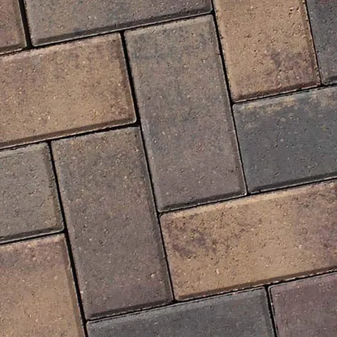 Holland 8.5 × 4.25 × 2.375 in Rectangle Beechwood Facemix Concrete Paver Sample