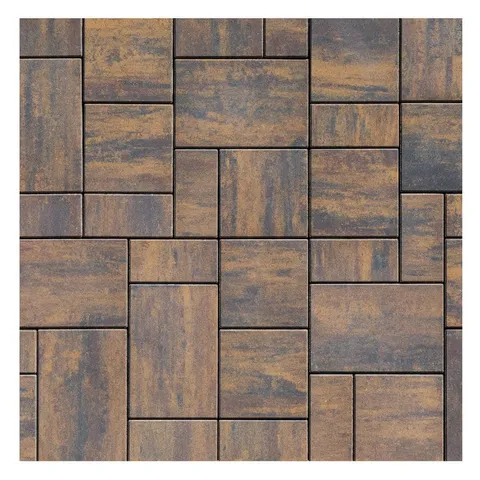 Reno 9.875 × 4.875 × 2.375 in Rectangle Beechwood Facemix Concrete Paver 1-Piece Sample
