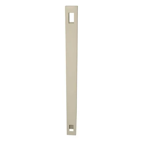 Beige Vinyl Fence End Post - 5x5x9 ft