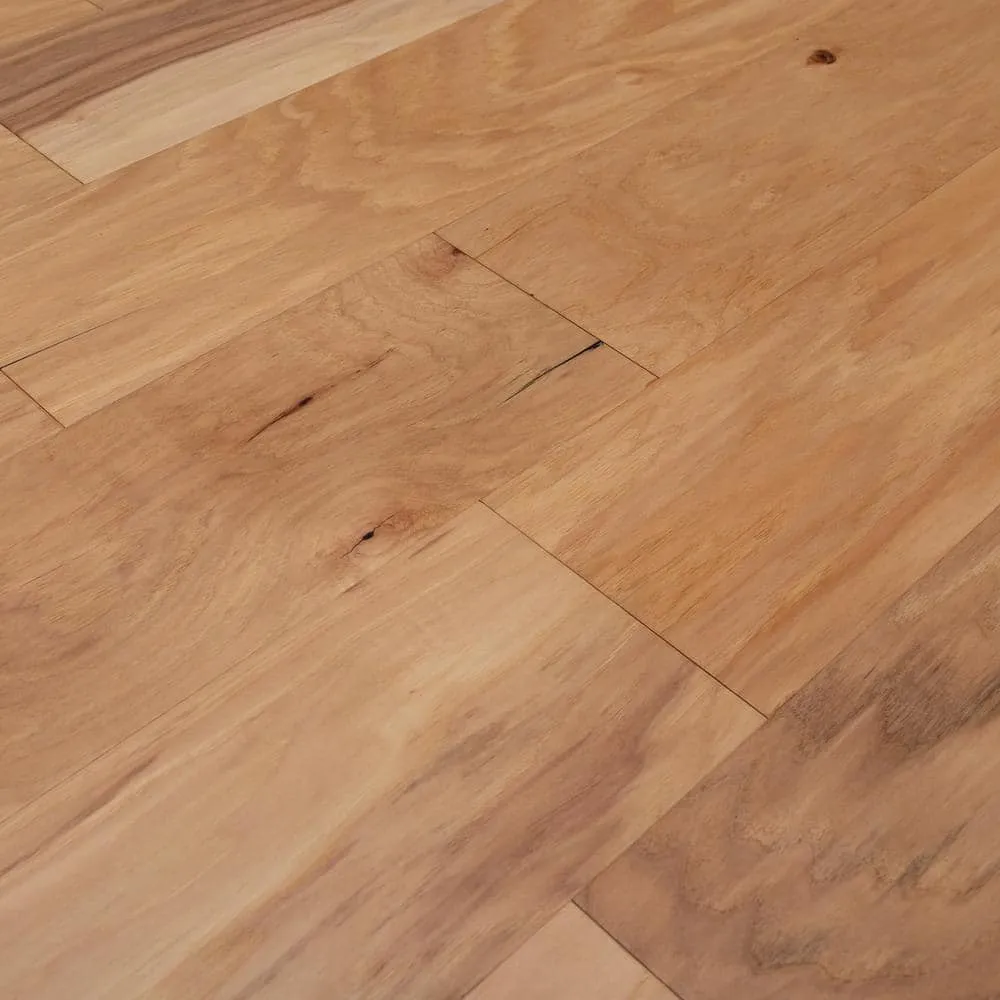 ASPEN FLOORING Bennett Hickory 3/8 in. T x 6.5 in. W Tongue and Groove Light Distressed Engineered Hardwood Flooring (43.6 sqft/case), photo 4 of 5