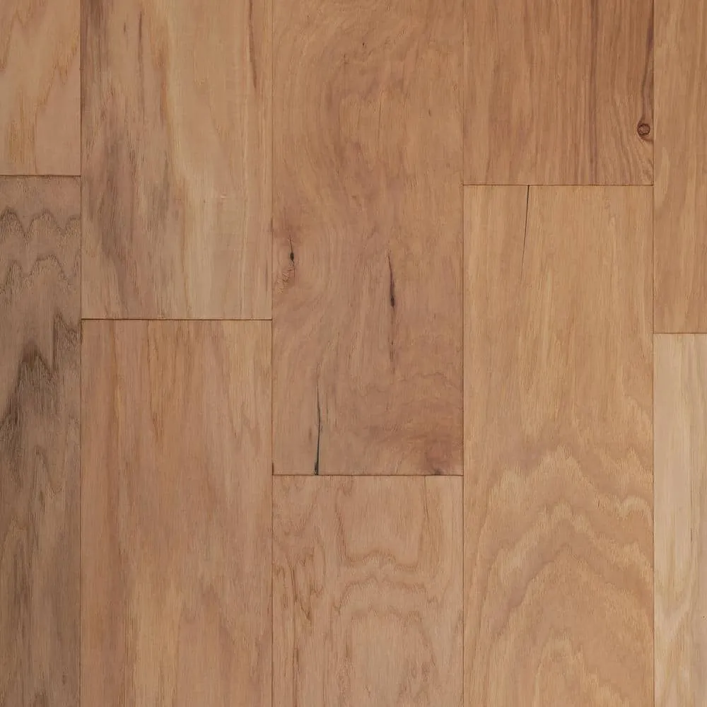 ASPEN FLOORING Bennett Hickory 3/8 in. T x 6.5 in. W Tongue and Groove Light Distressed Engineered Hardwood Flooring (43.6 sqft/case), photo 3 of 5