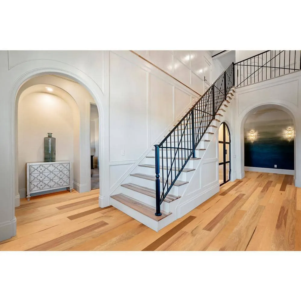 ASPEN FLOORING Bennett Hickory 3/8 in. T x 6.5 in. W Tongue and Groove Light Distressed Engineered Hardwood Flooring (43.6 sqft/case), photo 2 of 5