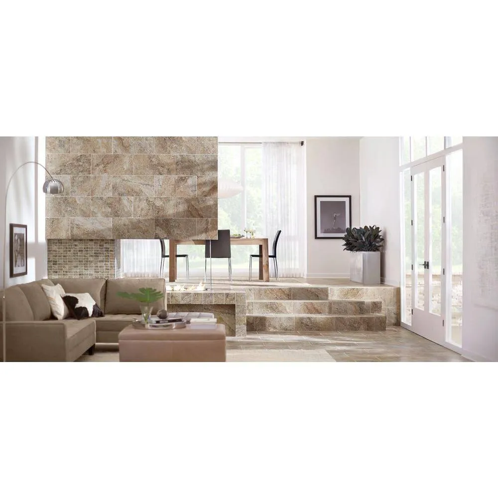 Marazzi Travisano Trevi 3 in. x 12 in. Porcelain Bullnose Trim Floor and Wall Tile (0.258 sq. ft. / piece), photo 5 of 5