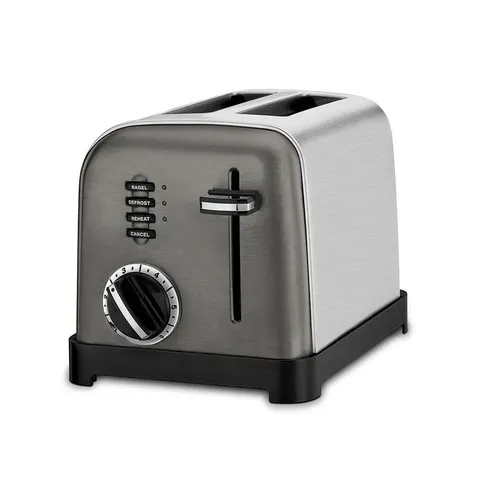 Classic Series 2-Slice Black Stainless Steel Toaster