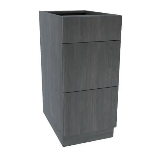 Cambridge 18-in W x 34.5-in H x 24-in D Carbon Marine Wood Engineered Wood Drawer Base Stock Cabinet, photo 3 of 9