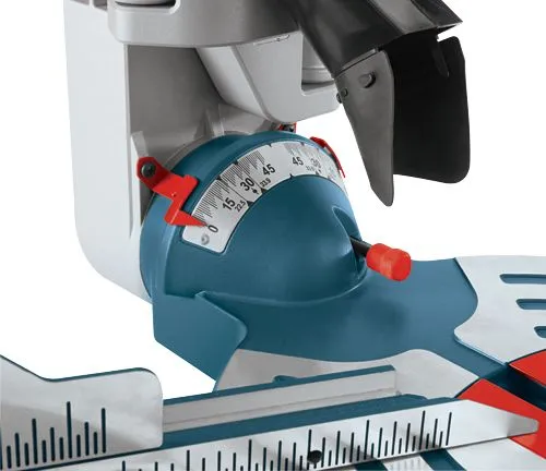 Bosch 15 Amp 12 in. Corded Dual-Bevel Sliding Glide Miter Saw with 60 Tooth Saw Blade and Bonus 32-1/2 in. Portable Stand, photo 3 of 7
