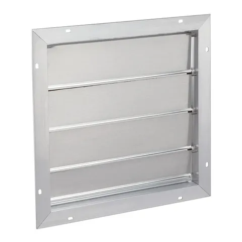 16.75 × 16.75 in Square Aluminum Automatic Shutter Gable Louver Vent