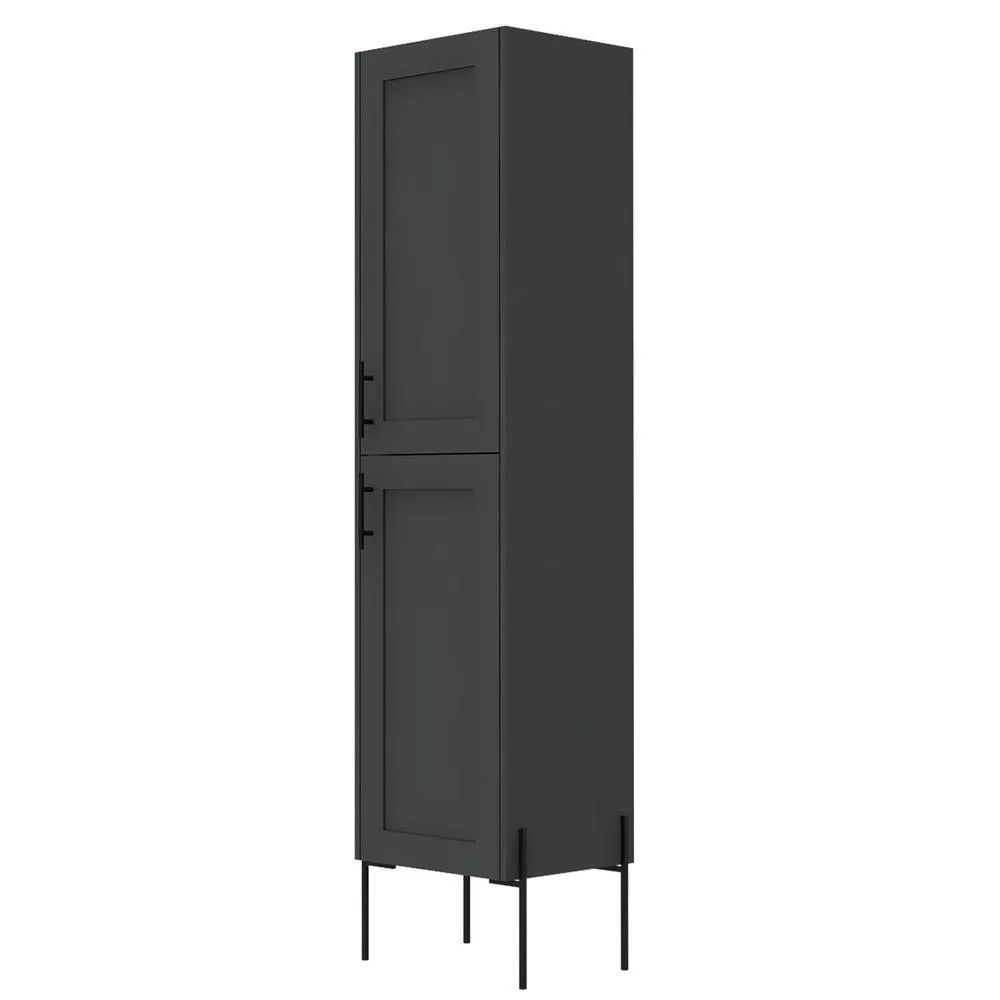 Svedin 18 in. W x 13 in. D x 71 in. H Free Standing Tall Bathroom Linen Cabinet in Taupe, photo 9 of 9