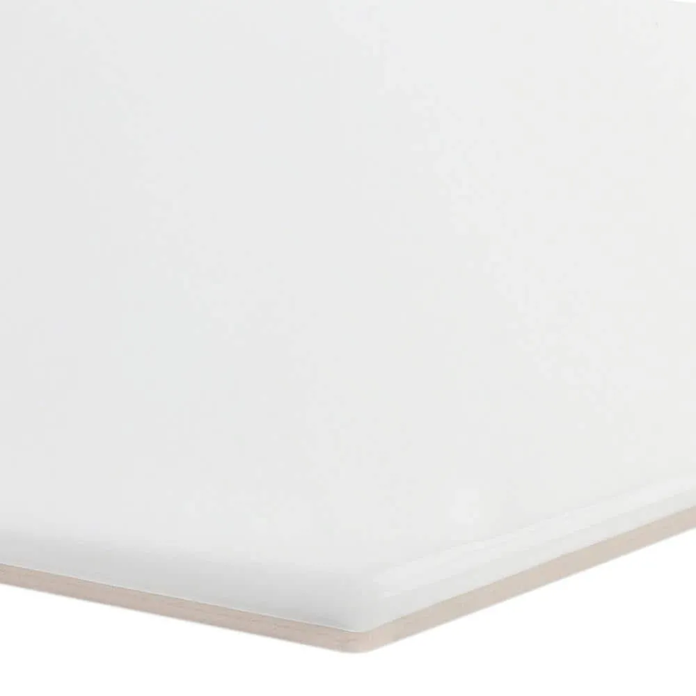 Ivy Hill Tile Birmingham Hexagon Bianco 4 in. x 8 in. 8mm Polished Ceramic Subway Tile (5.38 sq. ft. / box), photo 6 of 8