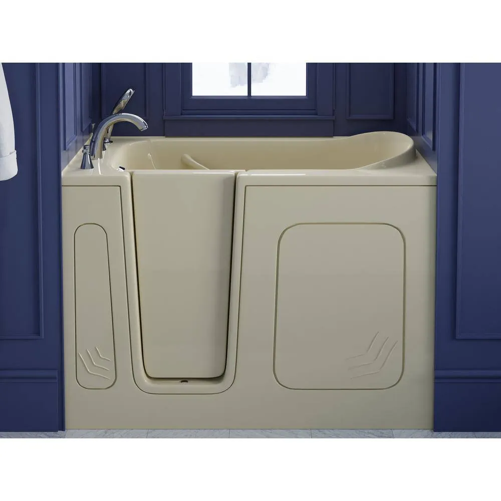 Universal Tubs HD Series 30 in. x 54 in. Left Drain Quick Fill Walk-In Soaking Bathtub in White, photo 10 of 11