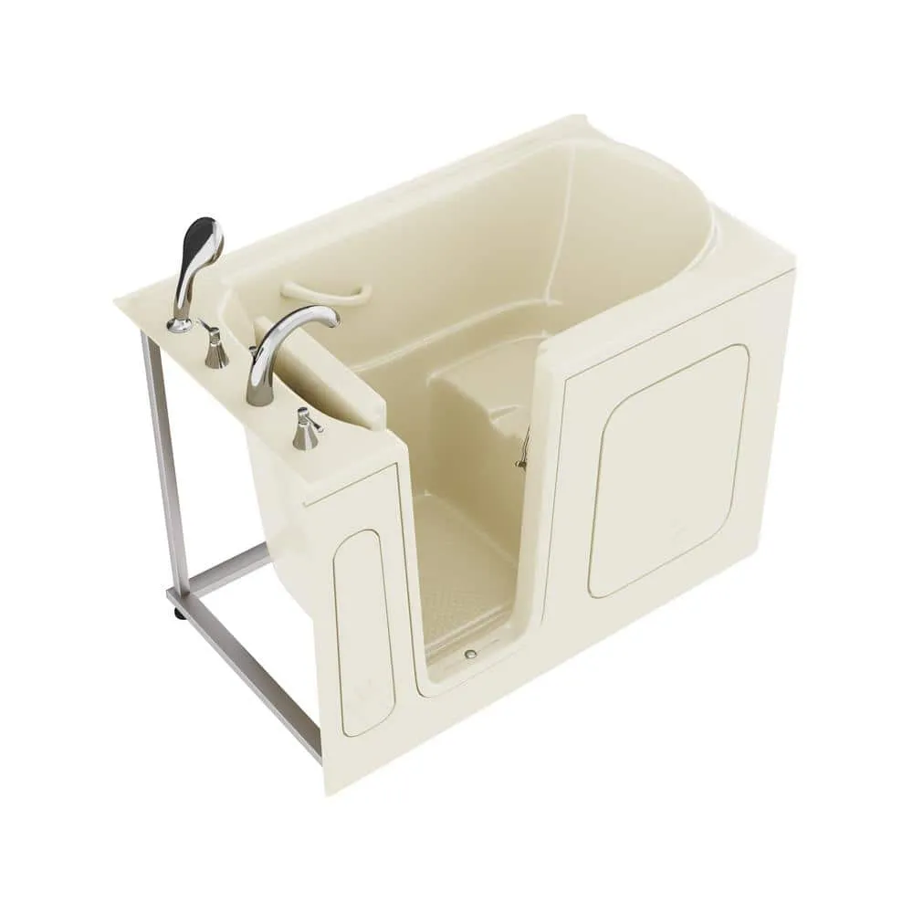 Universal Tubs HD Series 30 in. x 54 in. Left Drain Quick Fill Walk-In Soaking Bathtub in White, photo 4 of 11