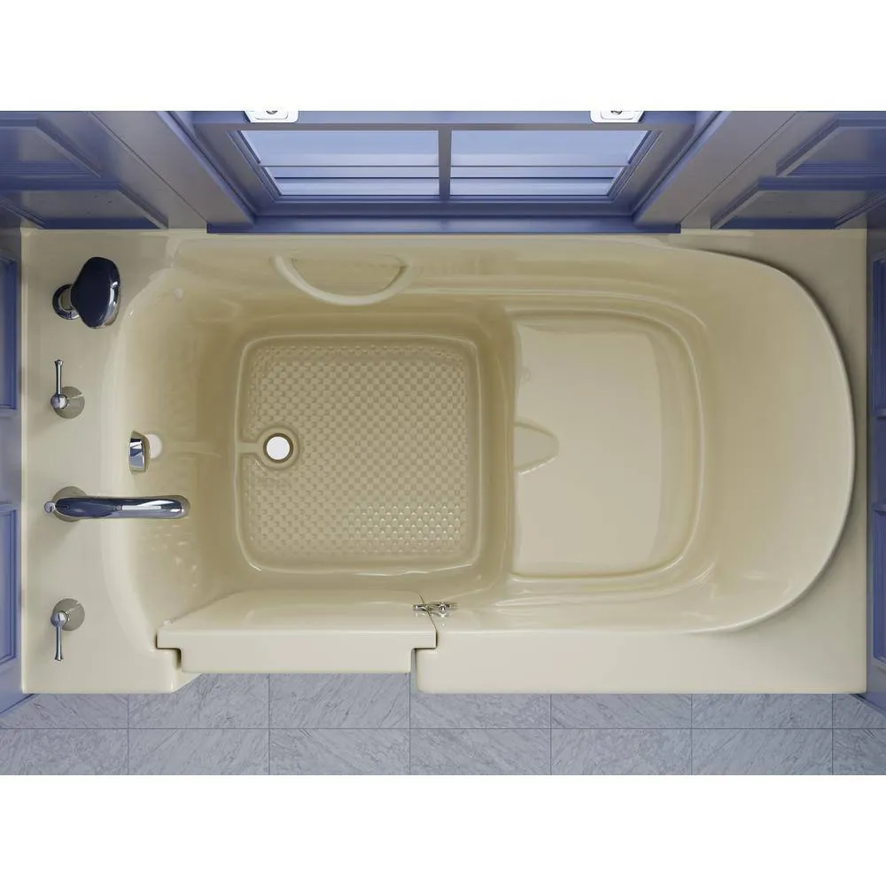 Universal Tubs HD Series 30 in. x 54 in. Left Drain Quick Fill Walk-In Soaking Bathtub in White, photo 7 of 11