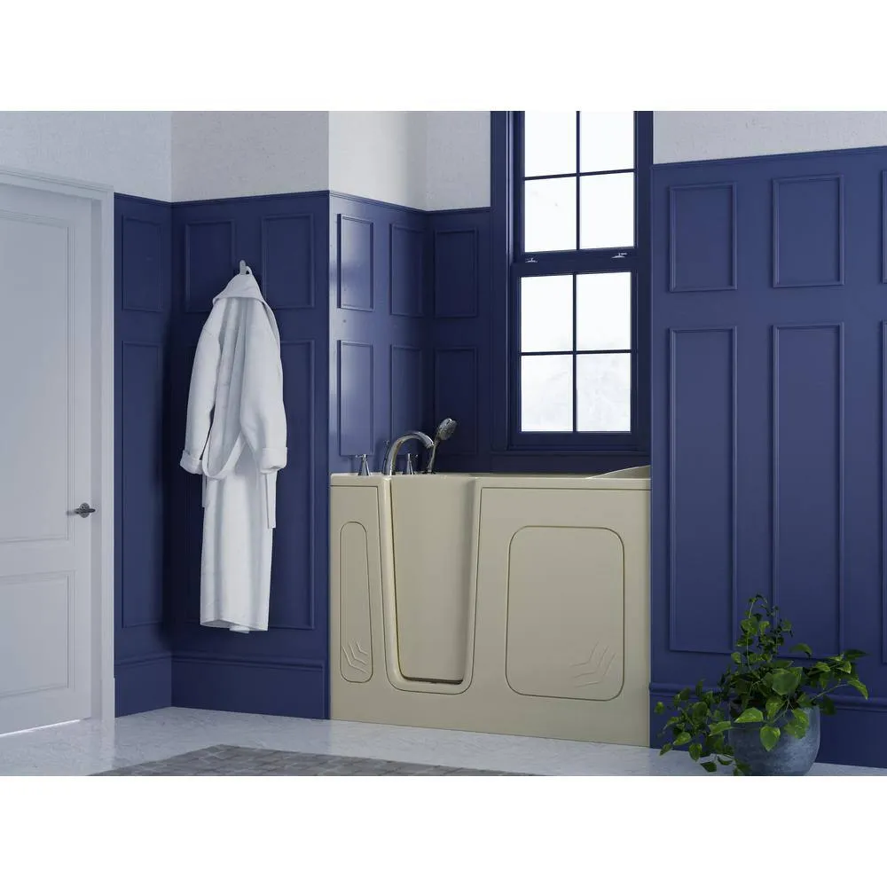 Universal Tubs HD Series 30 in. x 54 in. Left Drain Quick Fill Walk-In Soaking Bathtub in White, photo 5 of 11