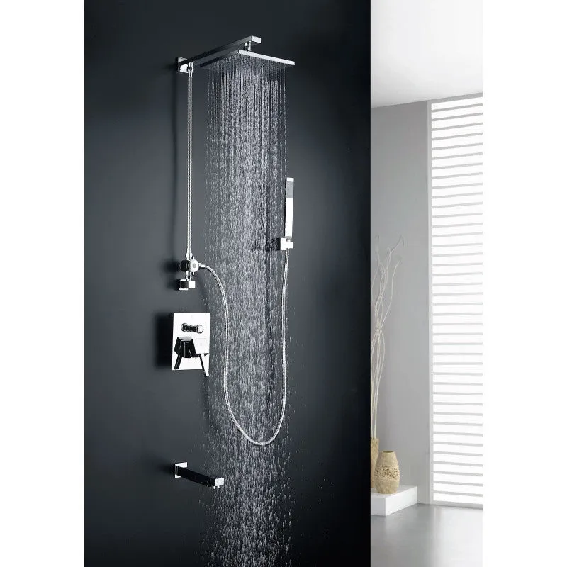 ANZZI Byne 1-Handle 1-Spray Tub and Shower Faucet with Sprayer Wand in Polished Chrome (Valve Included), photo 10 of 10