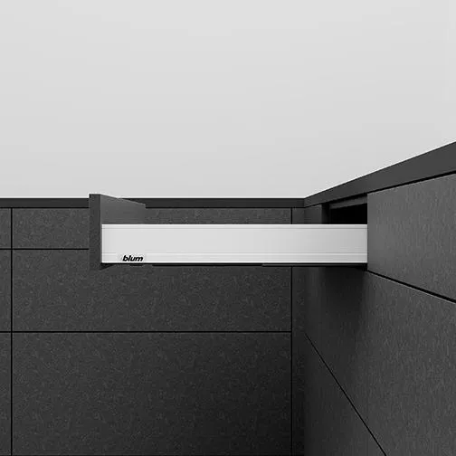 Blum LEGRABOX BLUMOTION Soft-Close Drawer Box Kit, 11-26 in. Lengths, Full Extension, up to 170 lb, Multiple Heights and Finishes, photo 6 of 12