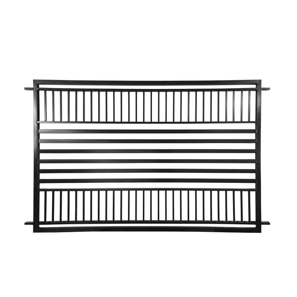 ALEKO 16 ft. x 5 ft. Barcelona Style Security Fence Panels Steel Fence Kit 2-Panel Gate Fence, photo 6 of 9