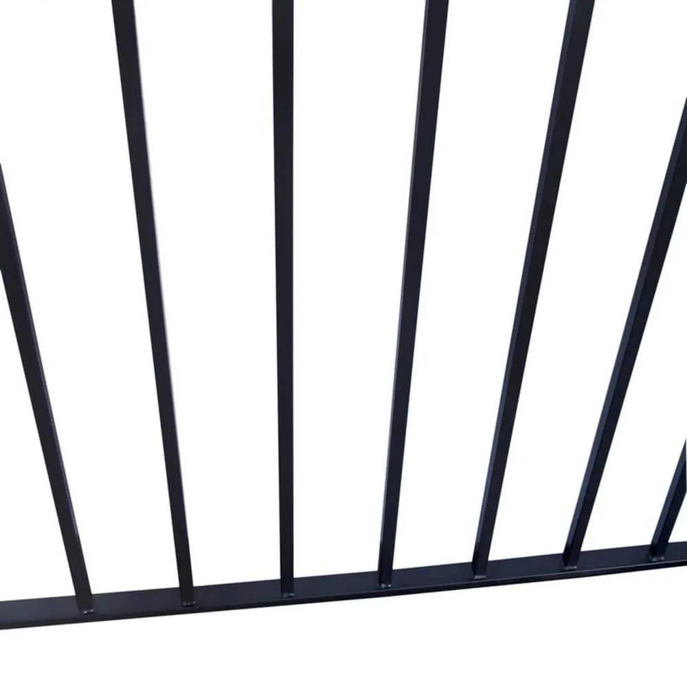 ALEKO 16 ft. x 5 ft. Madrid Style Security Fence Panels Steel Fence Kit 2-Panel Gate Fence, photo 6 of 11