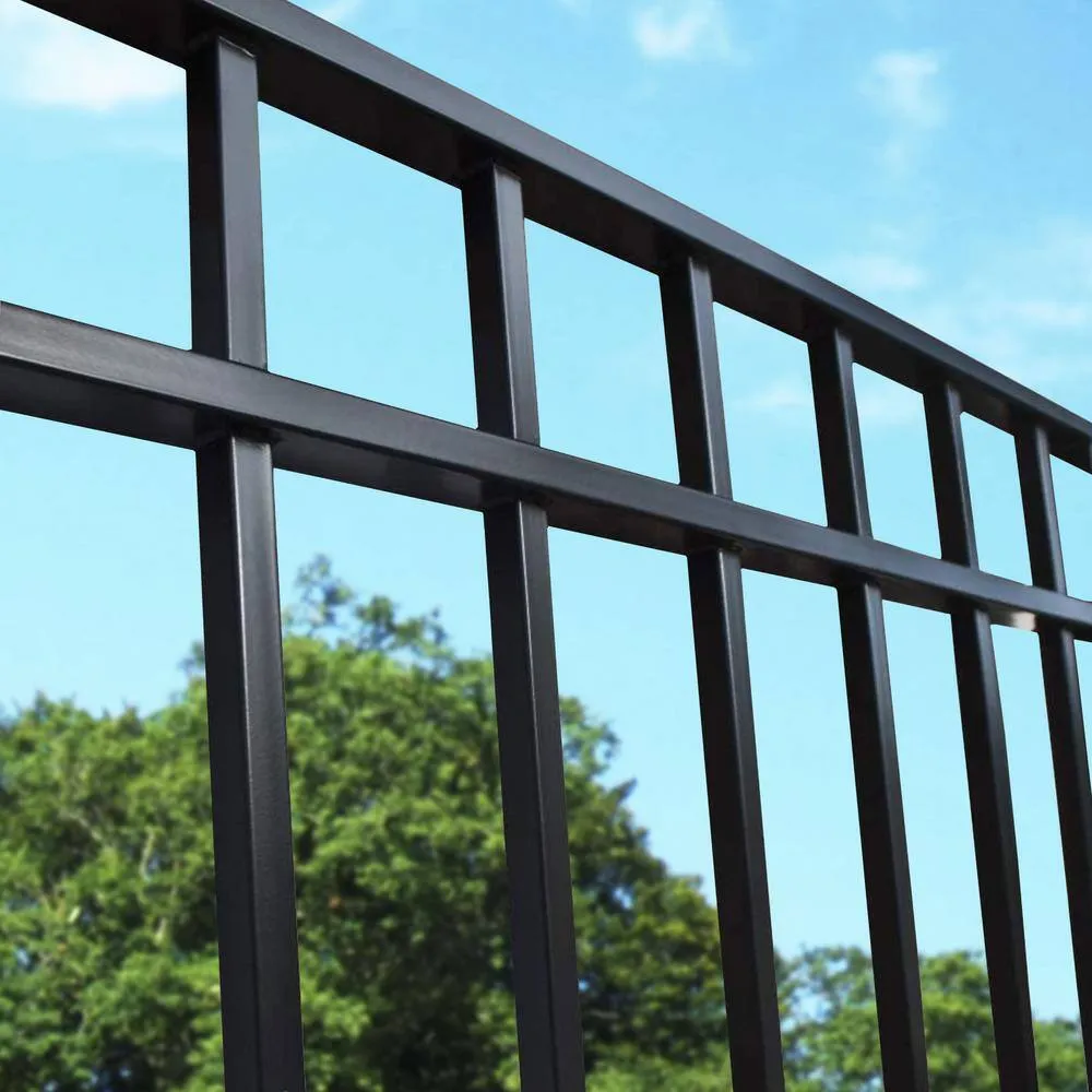 ALEKO 16 ft. x 5 ft. Madrid Style Security Fence Panels Steel Fence Kit 2-Panel Gate Fence, photo 11 of 11