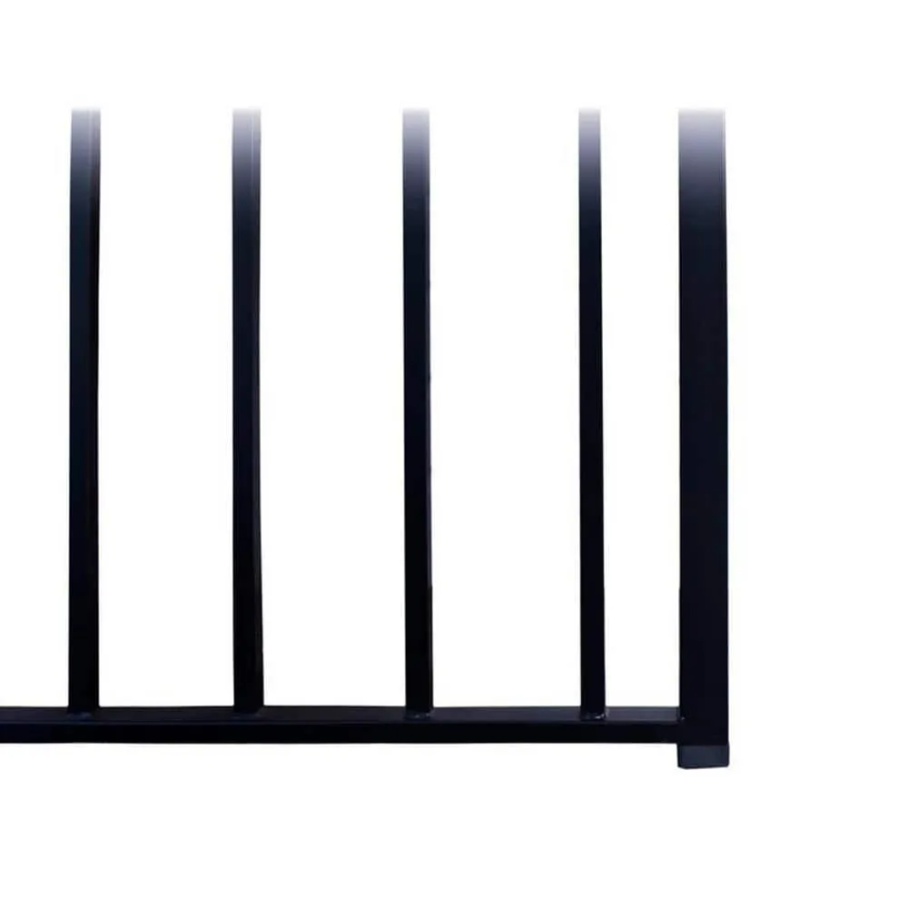 ALEKO 16 ft. x 5 ft. Madrid Style Security Fence Panels Steel Fence Kit 2-Panel Gate Fence, photo 5 of 11
