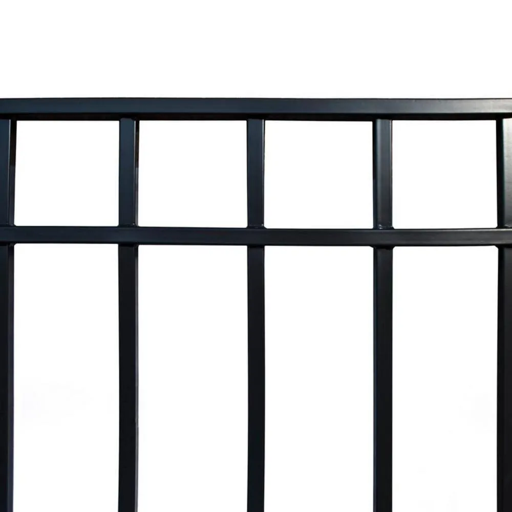 ALEKO 16 ft. x 5 ft. Madrid Style Security Fence Panels Steel Fence Kit 2-Panel Gate Fence, photo 8 of 11