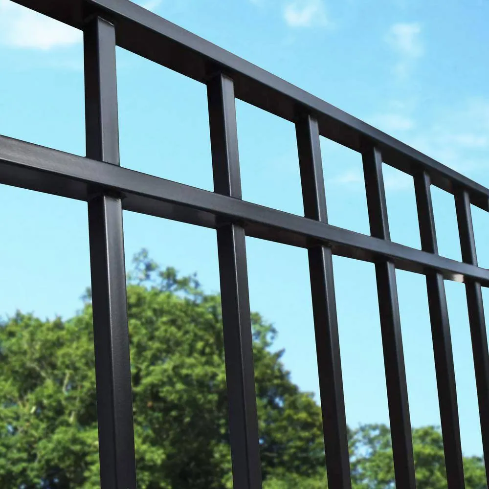 ALEKO 32 ft. x 5 ft. Madrid Style Security Fence Panels Steel Fence Kit 4-Panel Gate Fence, photo 9 of 9