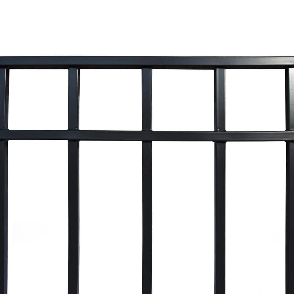 ALEKO 32 ft. x 5 ft. Madrid Style Security Fence Panels Steel Fence Kit 4-Panel Gate Fence, photo 5 of 9