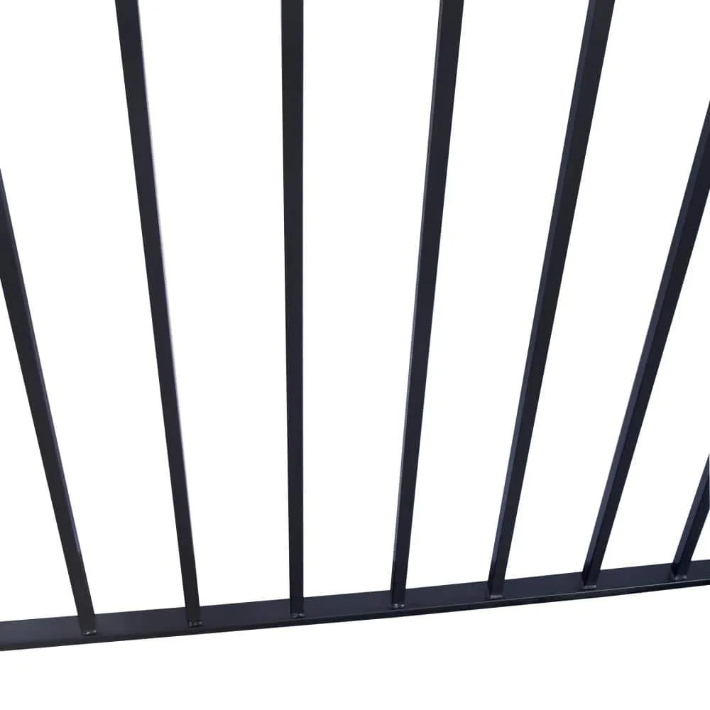 ALEKO 32 ft. x 5 ft. Madrid Style Security Fence Panels Steel Fence Kit 4-Panel Gate Fence, photo 2 of 9