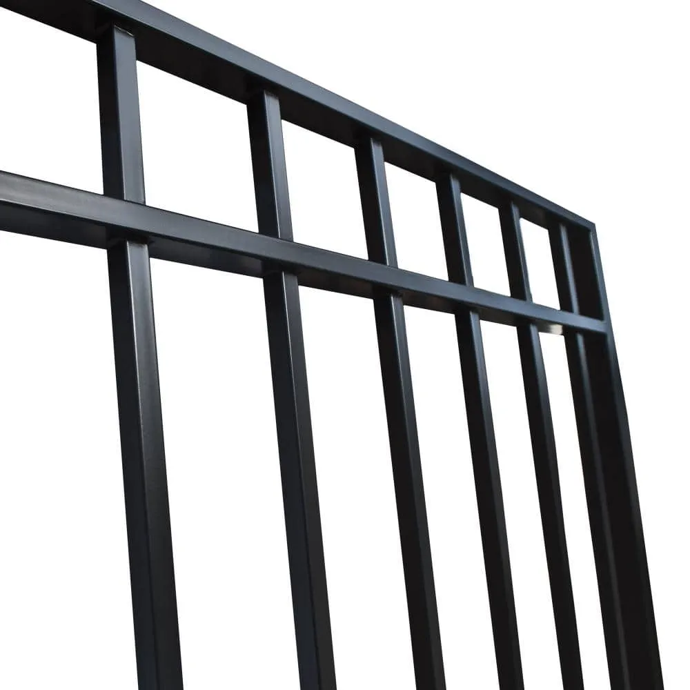 ALEKO 32 ft. x 5 ft. Madrid Style Security Fence Panels Steel Fence Kit 4-Panel Gate Fence, photo 6 of 9